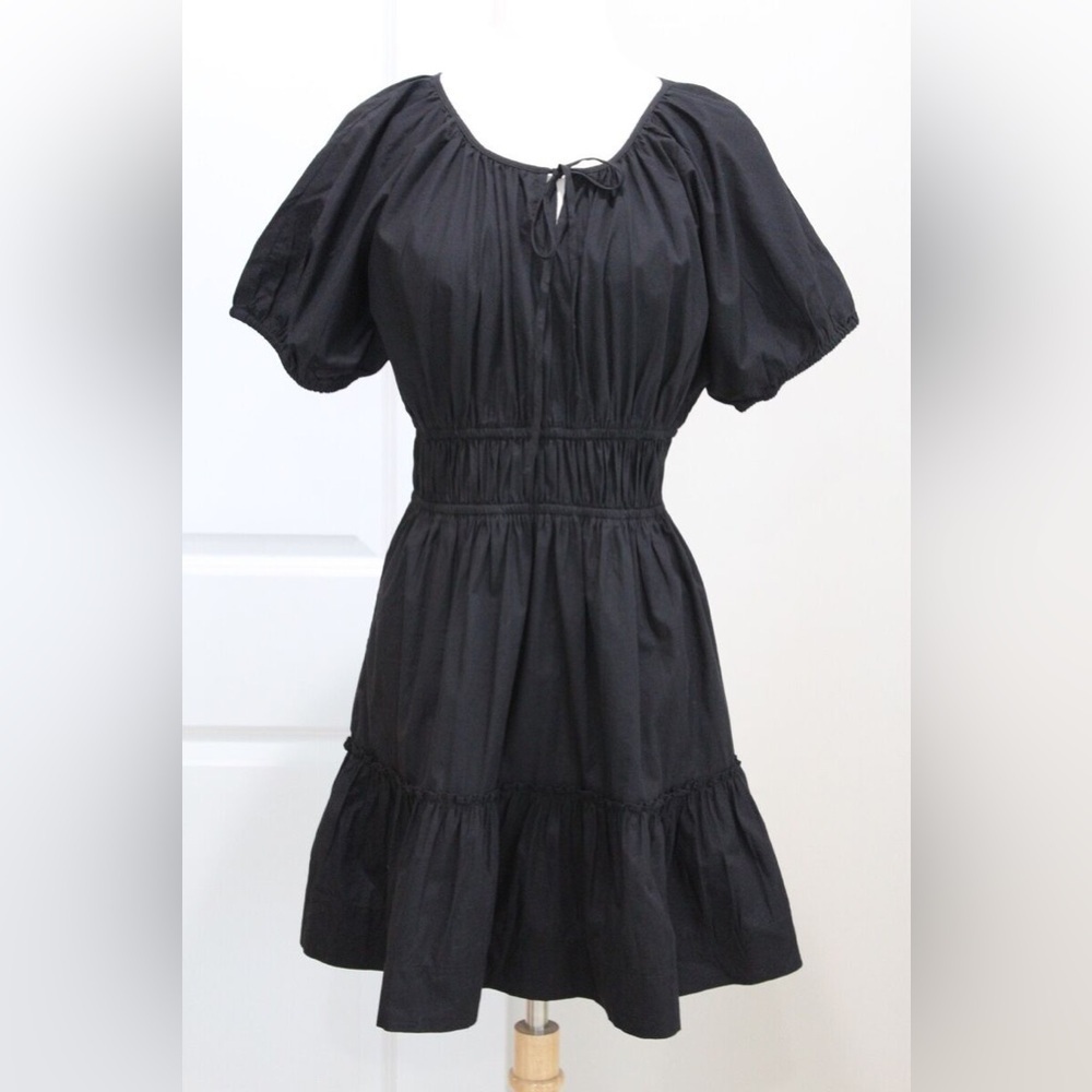 J. Crew Cinched-waist puff-sleeve dress (D4)